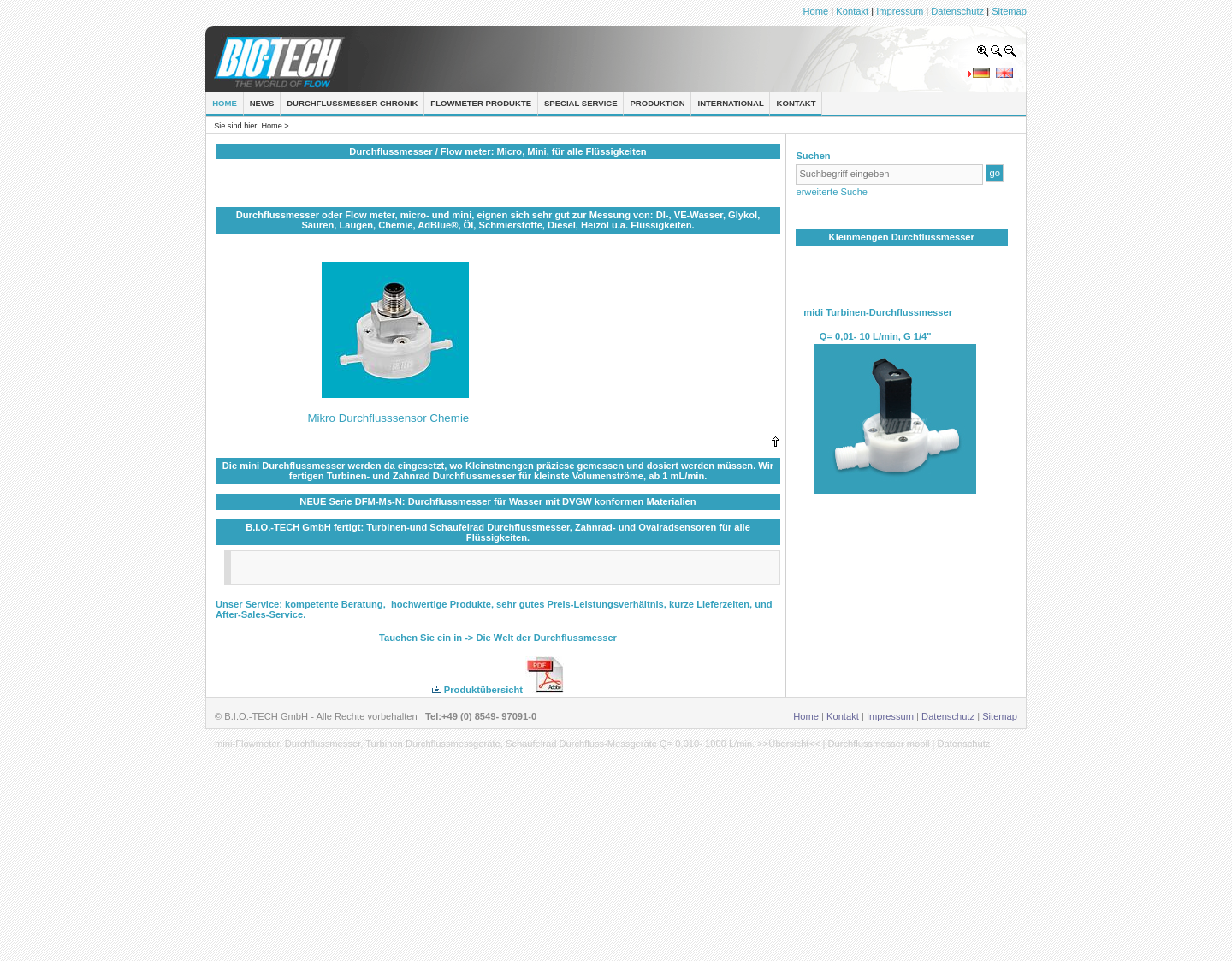 Aktuelle Website-Vorschau von Öl Durchflussmessung - B.I.O-TECH e.K.