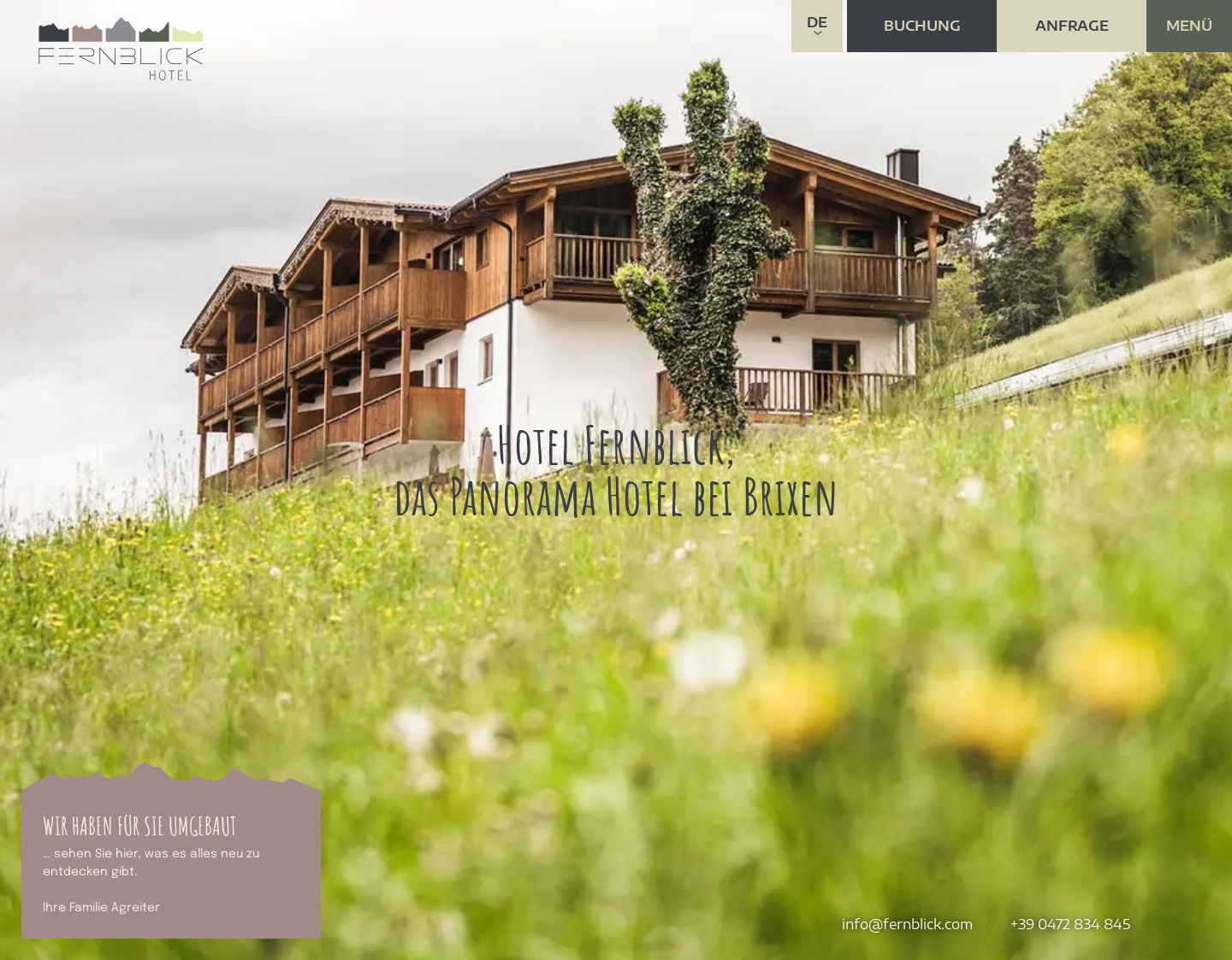 Aktuelle Website-Vorschau von Motorradhotel in Brixen Südtirol