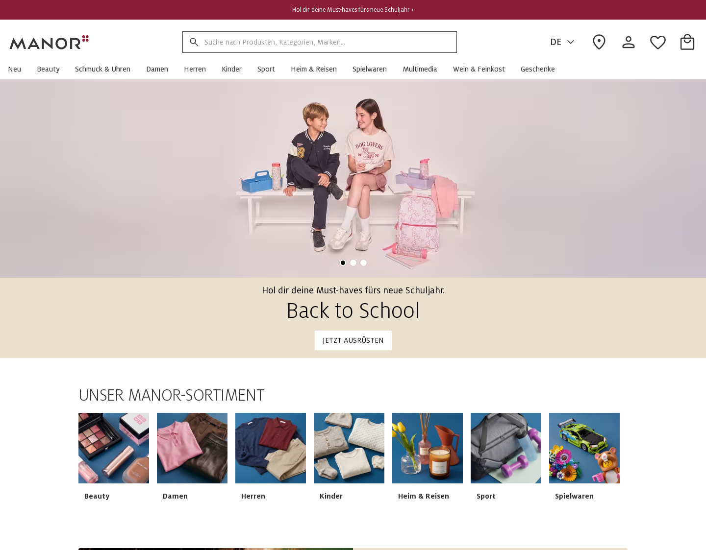 Aktuelle Website-Vorschau von Parfüm & Make-Up Onlineshop