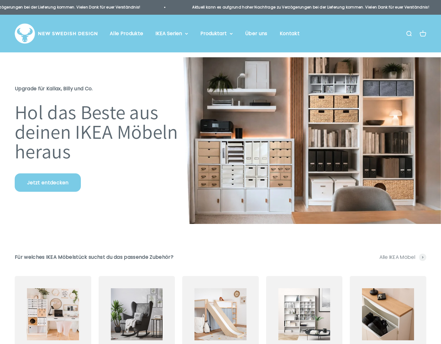 Aktuelle Website-Vorschau von New Swedish Design Ikea Zubehör