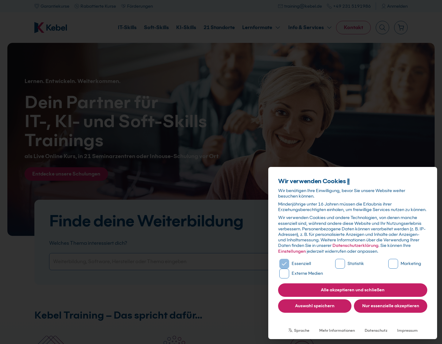 Aktuelle Website-Vorschau von Computer-Systeme Kebel