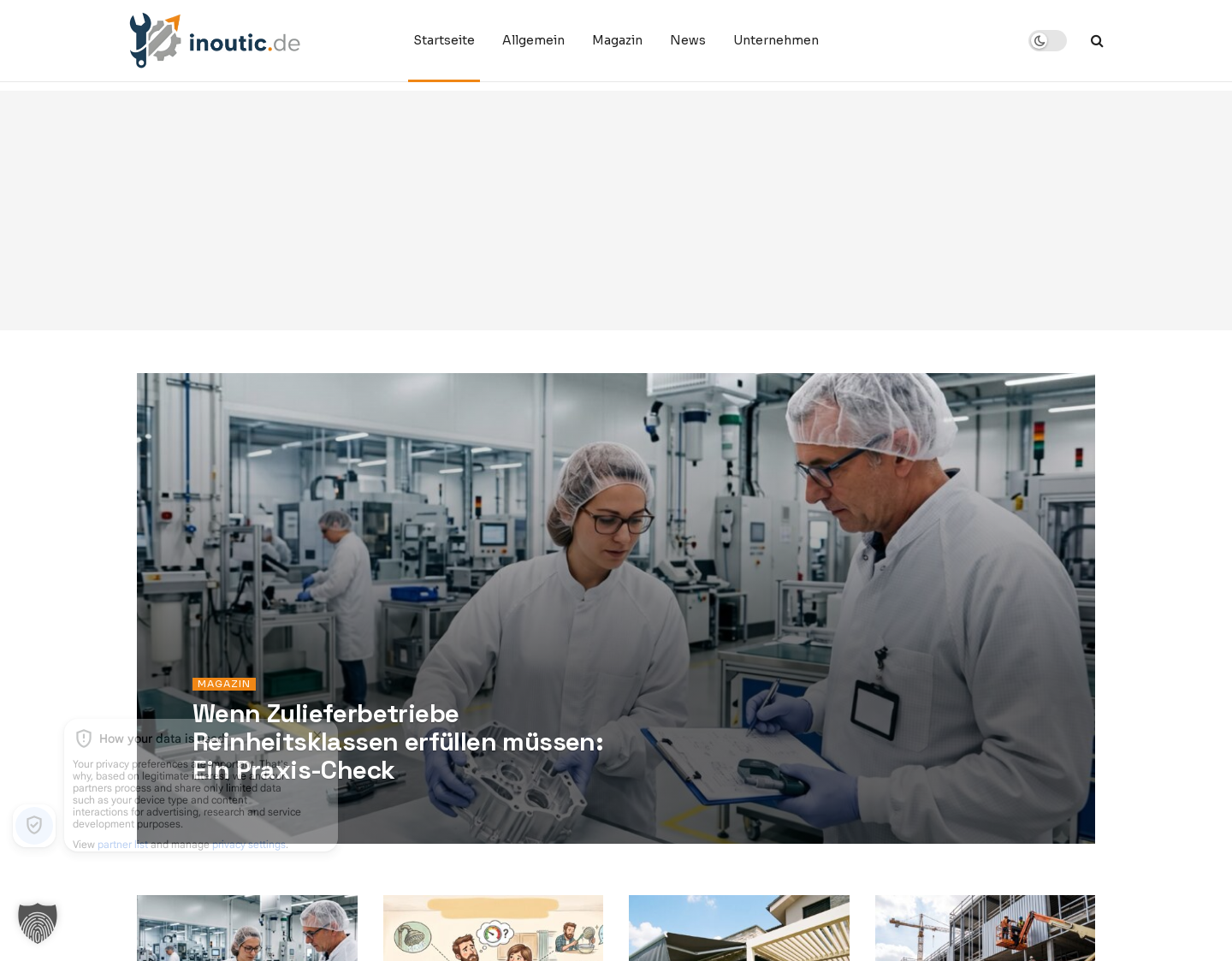 Aktuelle Website-Vorschau von Kunststofffenster von Inoutic