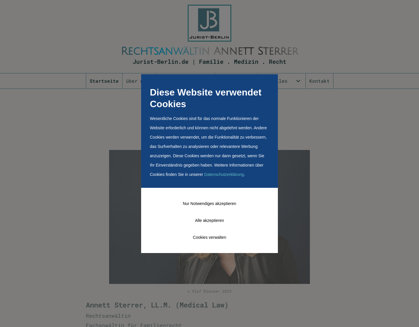 Aktuelle Website-Vorschau von Medizinrecht Berlin