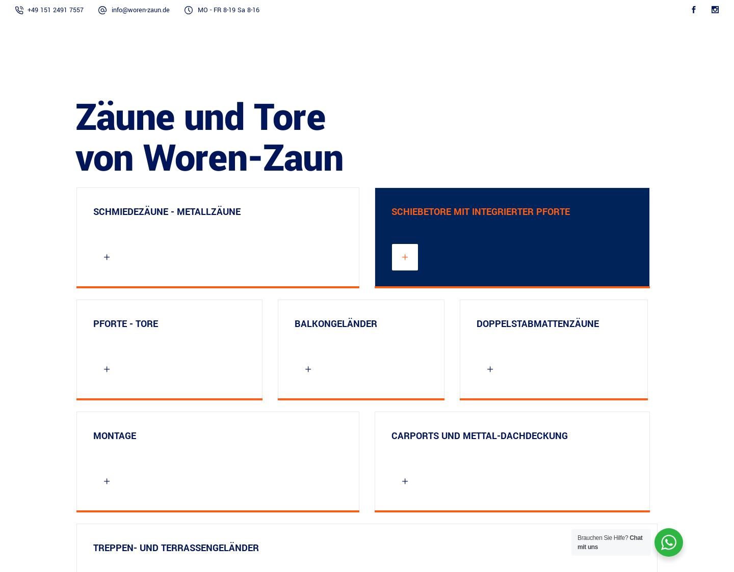Aktuelle Website-Vorschau von Zäune aus polen