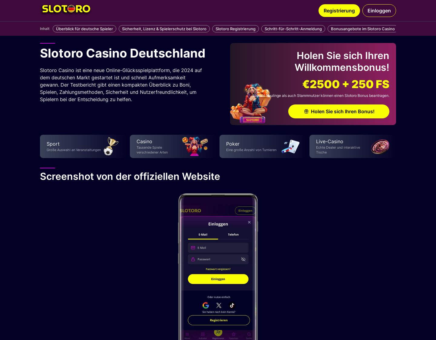 Aktuelle Website-Vorschau von Eurohaendler