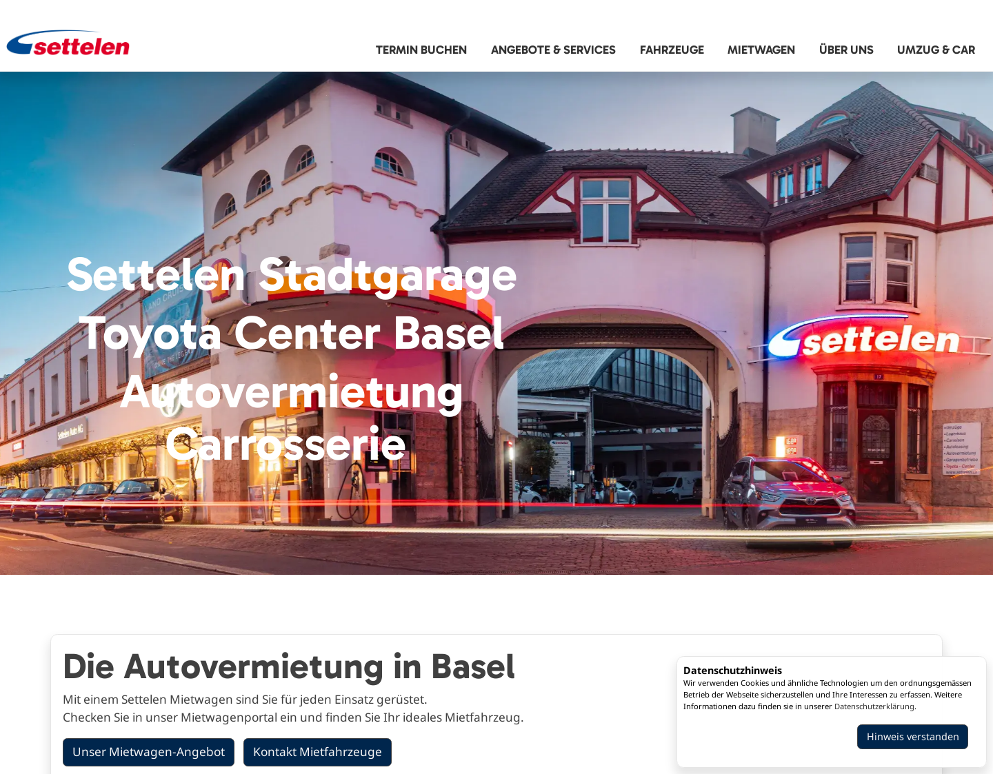 Aktuelle Website-Vorschau von Europapark Bus
