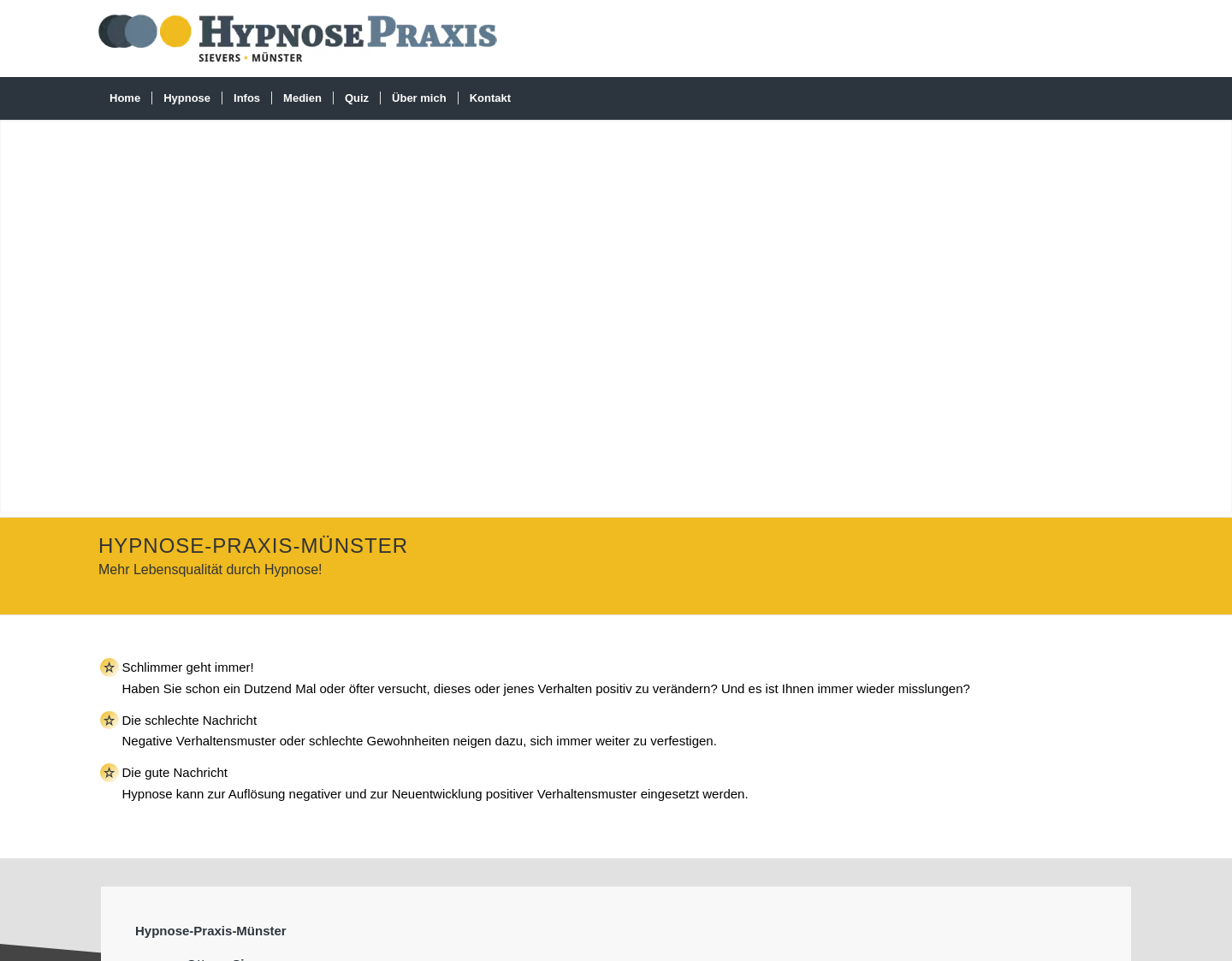 Aktuelle Website-Vorschau von HYPNOSE PRAXIS MÜNSTER