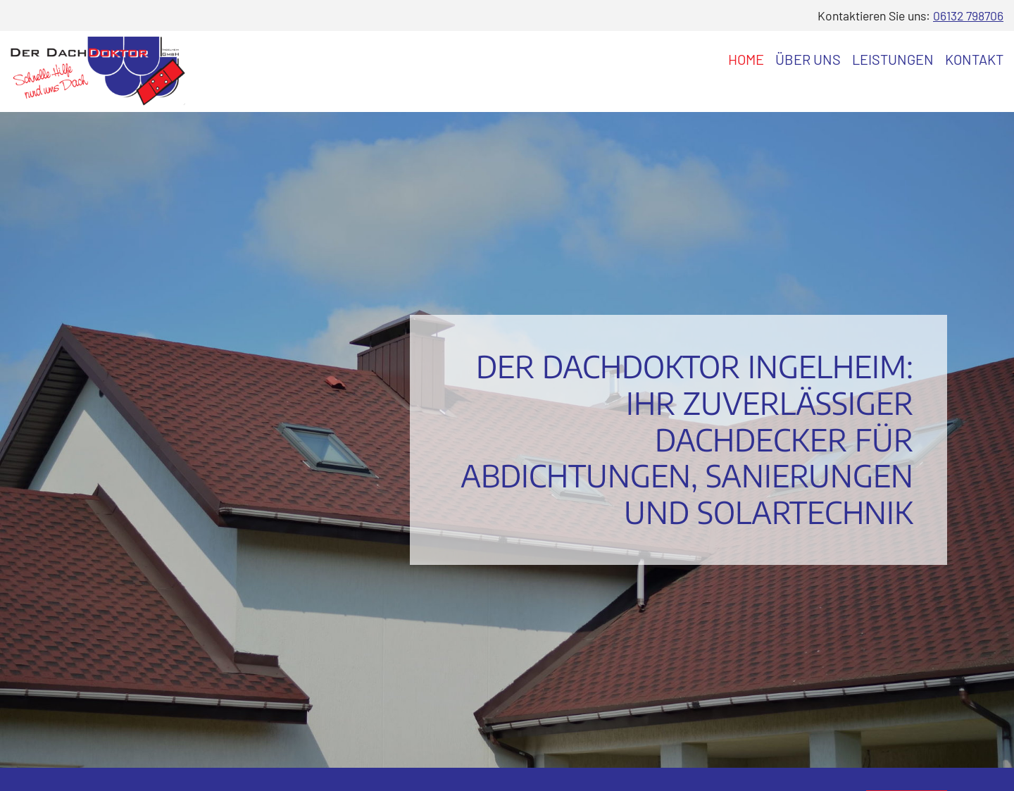 Aktuelle Website-Vorschau von Der Dachdoktor