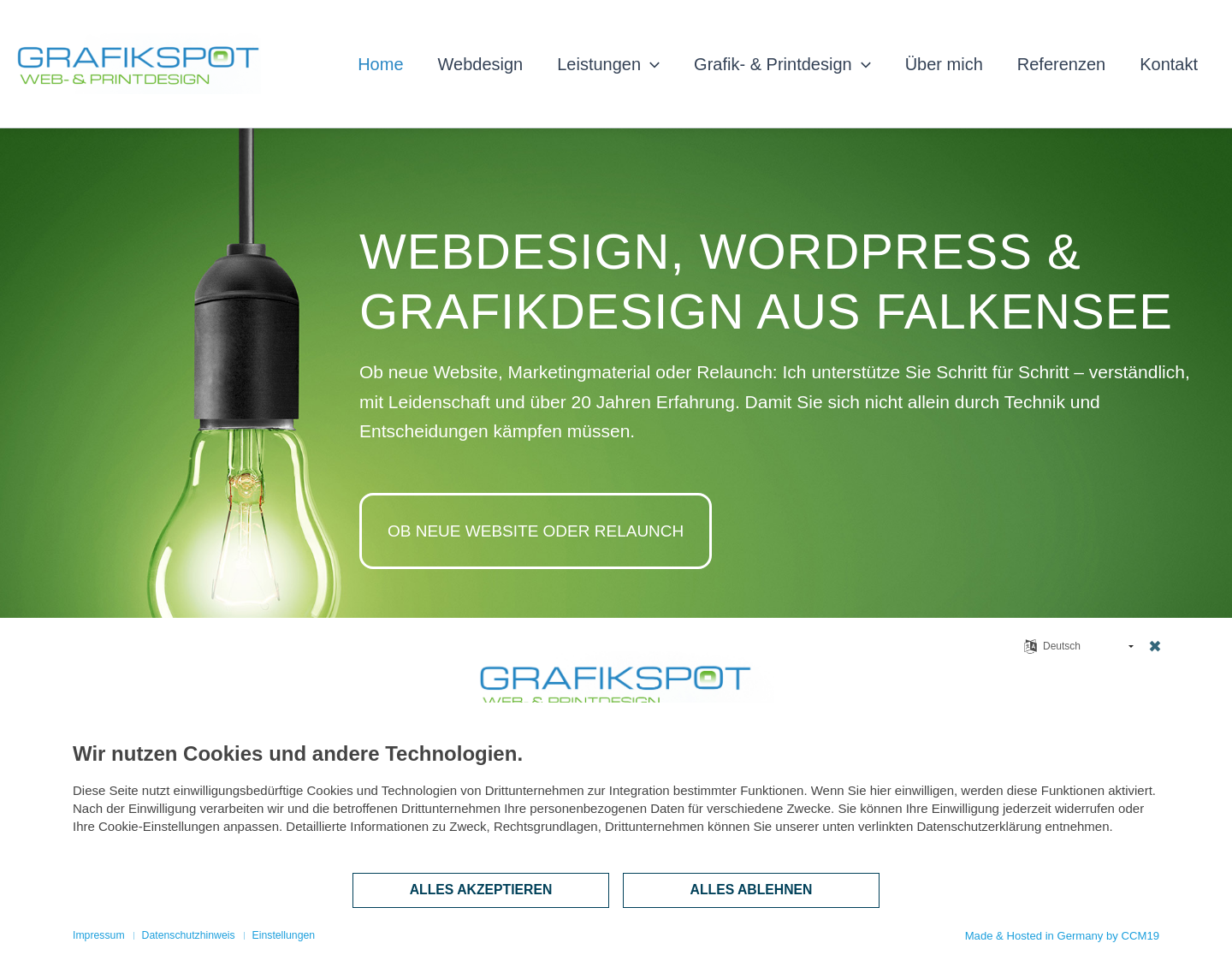 Aktuelle Website-Vorschau von Webdesign  aus Berlin Spandau