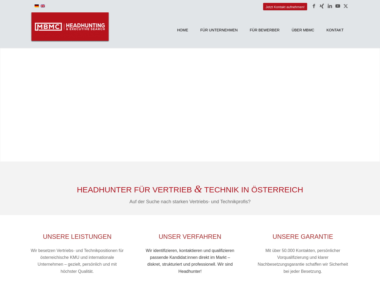 Aktuelle Website-Vorschau von Markus Baldauf Personalberatung