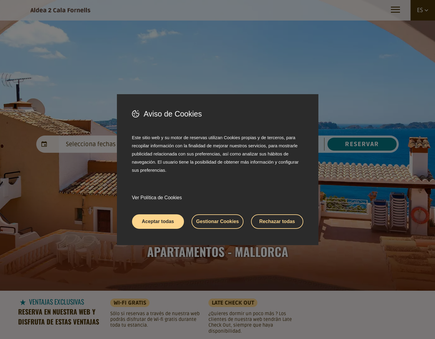 Aktuelle Website-Vorschau von Ferienwohnung Paguera - Appartements