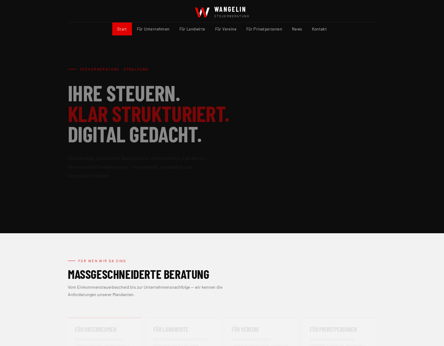 Aktuelle Website-Vorschau von Landwirtschaftliche Buchstelle MV
