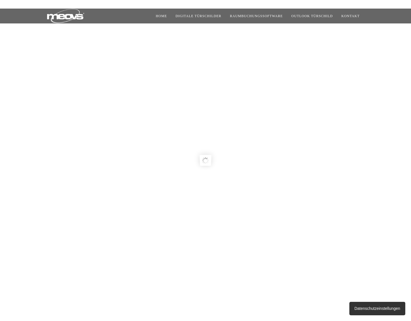 Aktuelle Website-Vorschau von Digitales Türschild