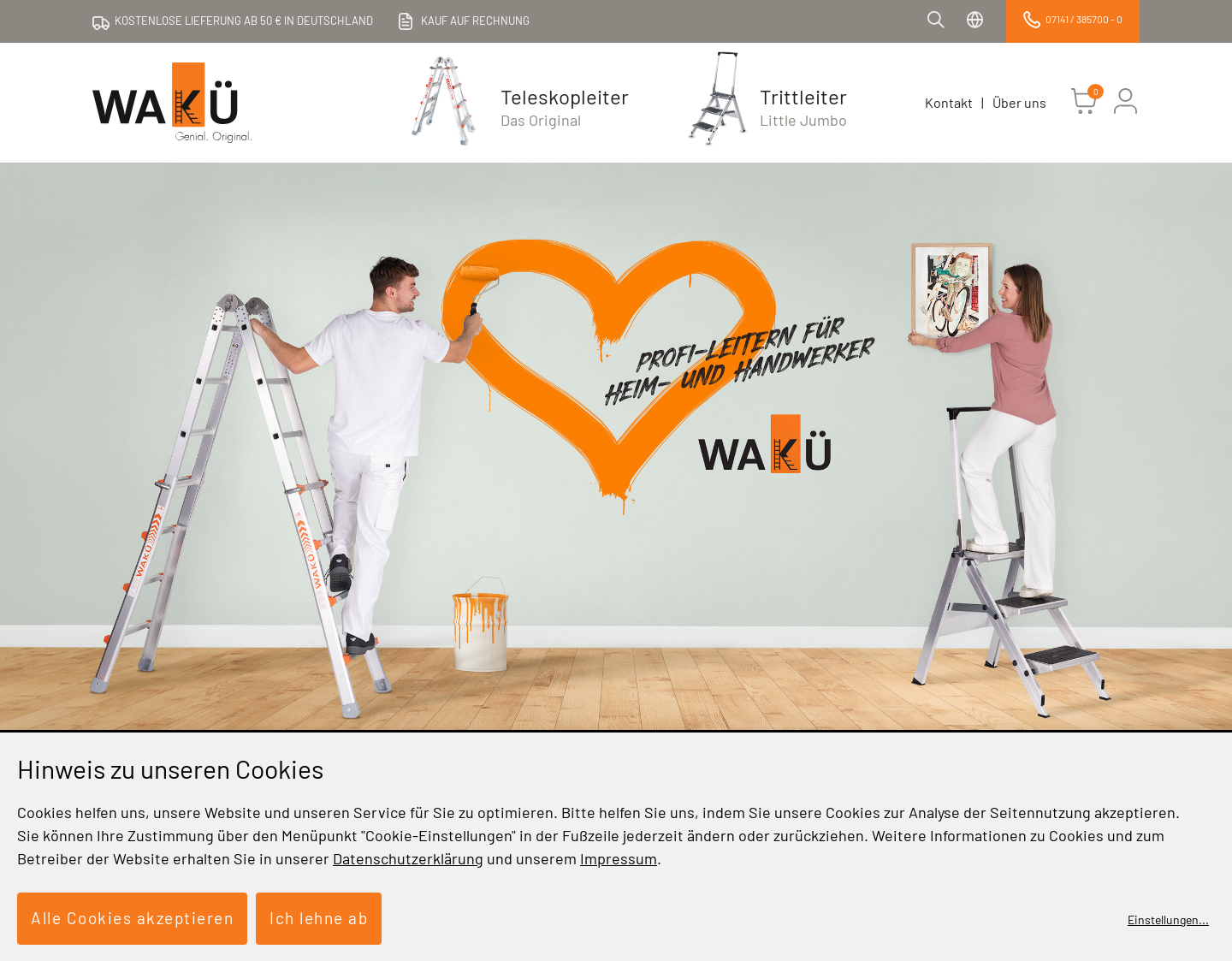 Aktuelle Website-Vorschau von WAKÜ GmbH aus Ludwigsburg