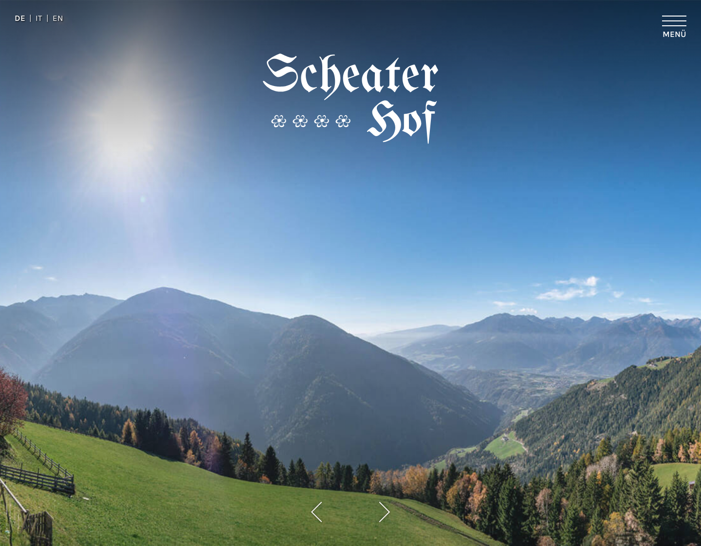 Aktuelle Website-Vorschau von Urlaub in Lüsen am Scheaterhof