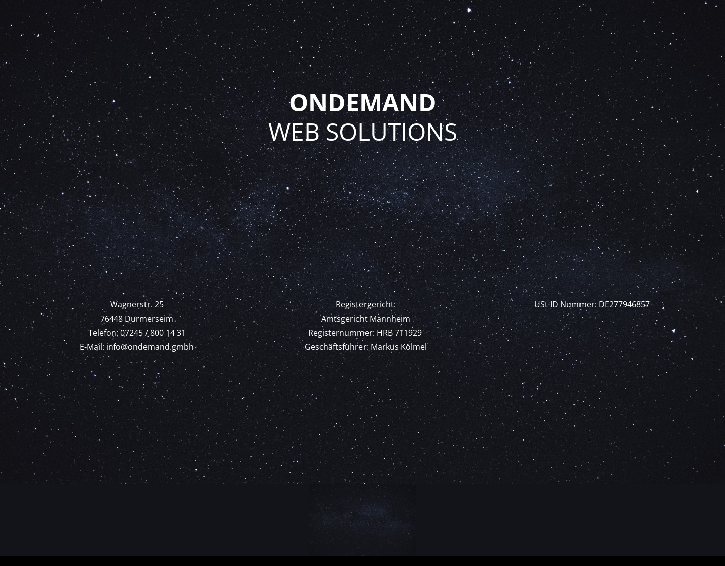 Aktuelle Website-Vorschau von OnDemand GmbH