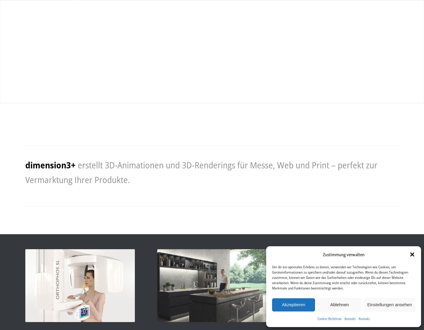 Aktuelle Website-Vorschau von 3D-Animation und Schulungen