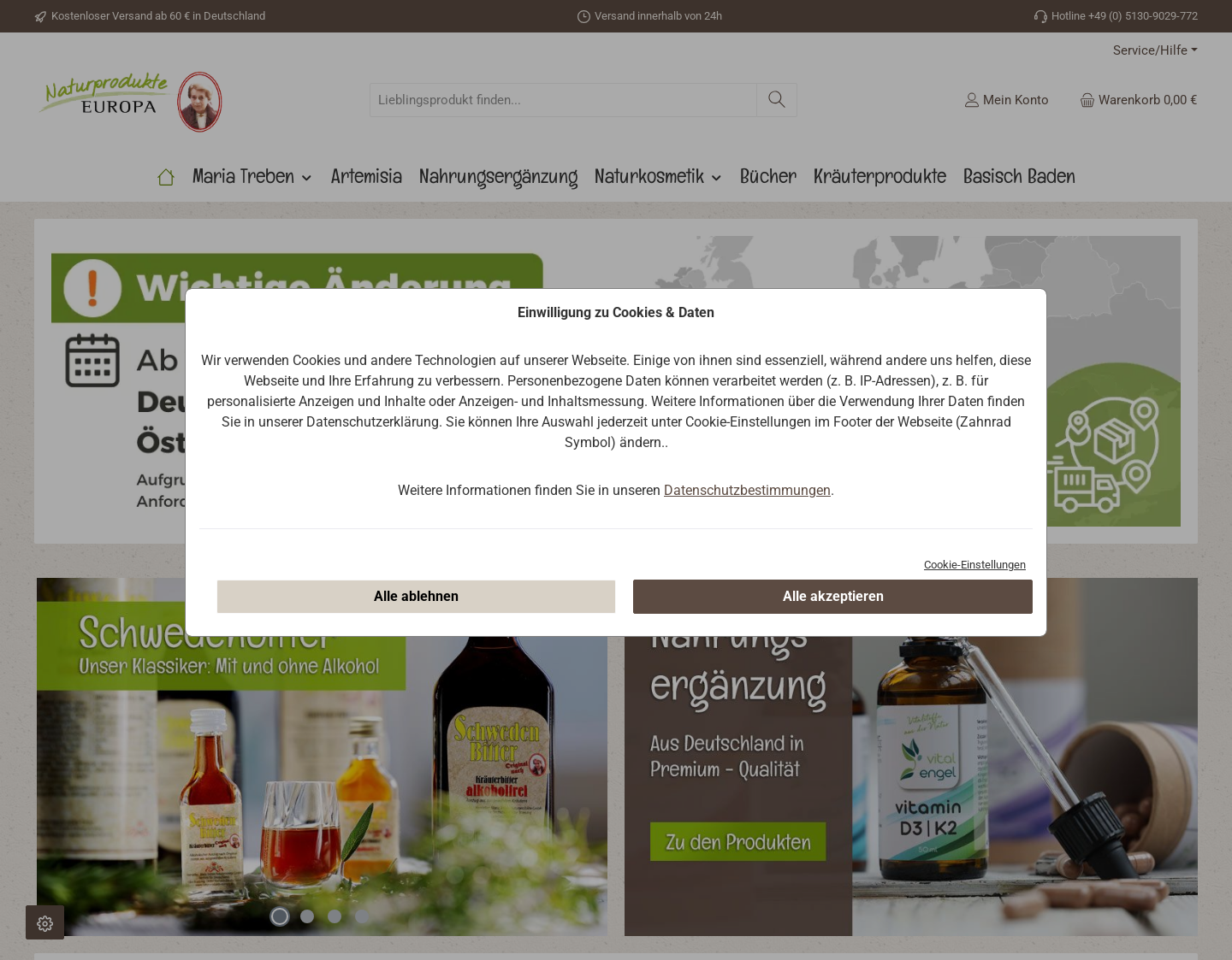 Aktuelle Website-Vorschau von Schwedenbitter ohne Alkohol