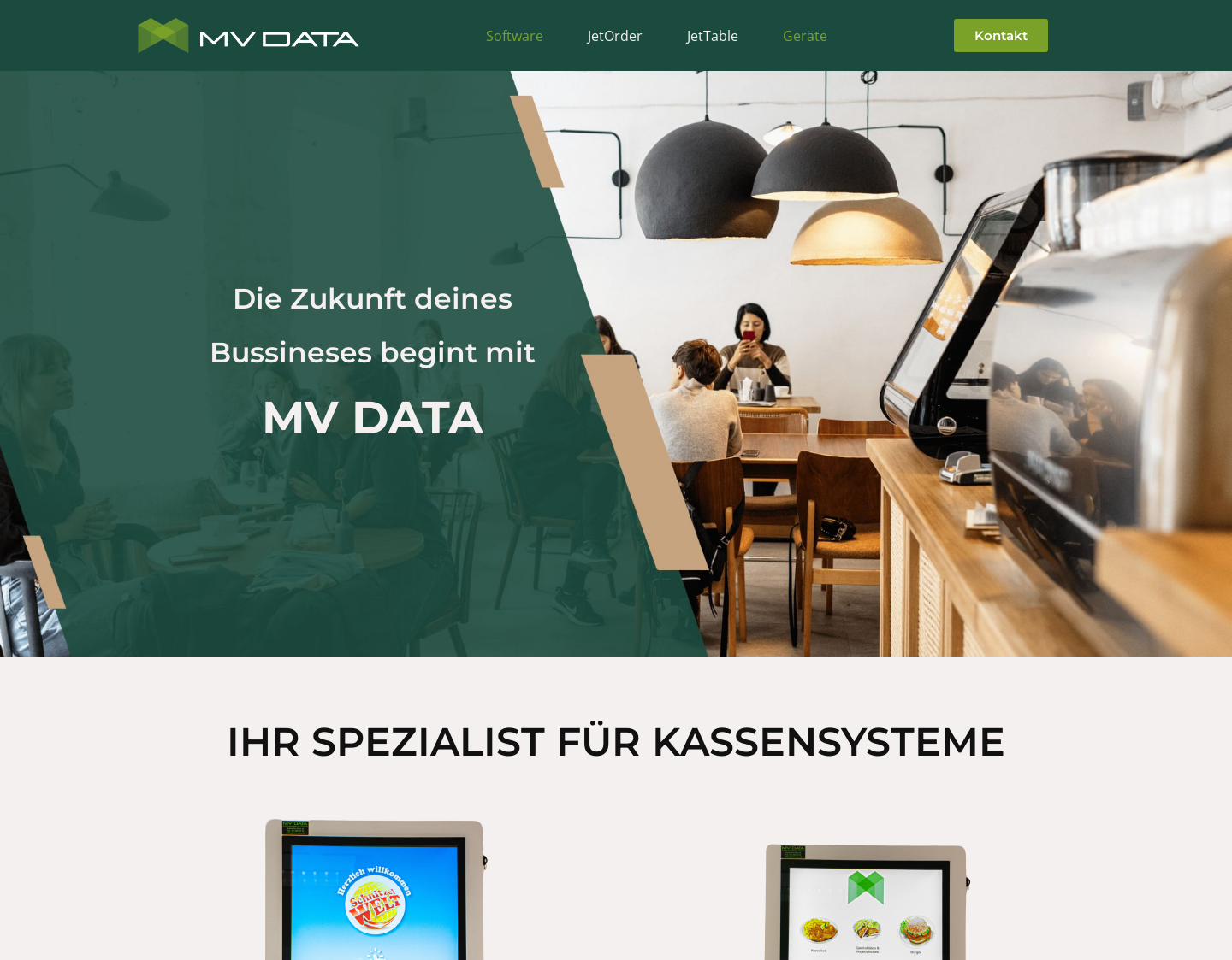 Aktuelle Website-Vorschau von Kassensysteme für Gastronomie