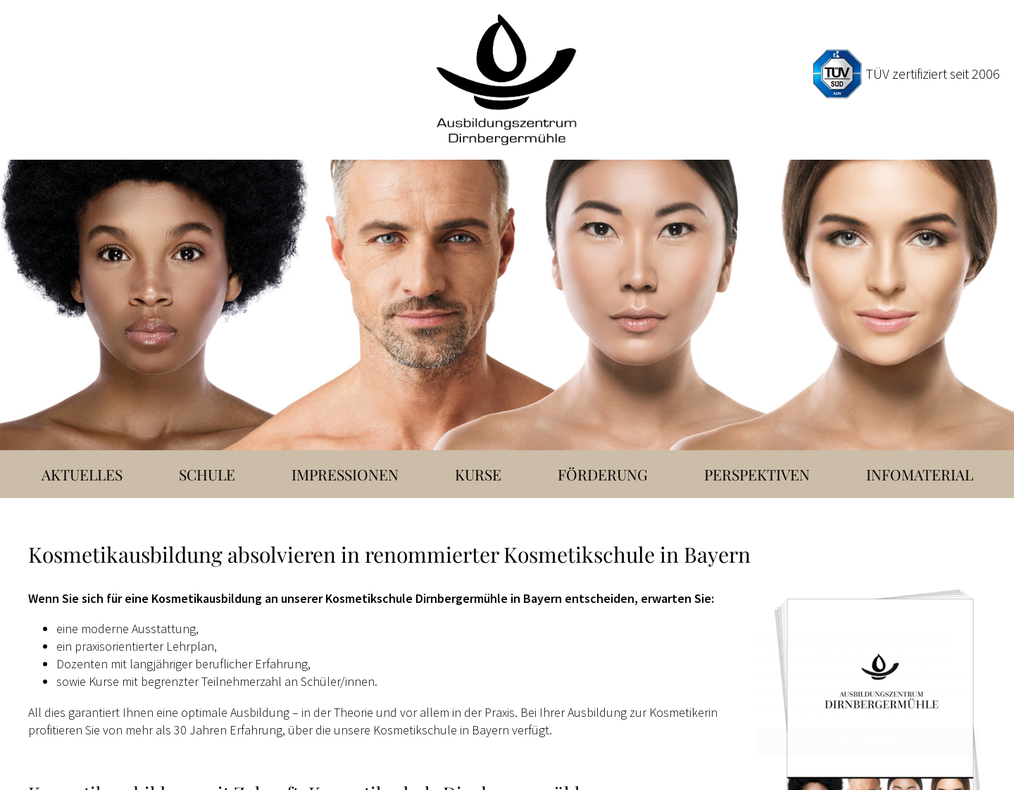 Aktuelle Website-Vorschau von Massieren lernen