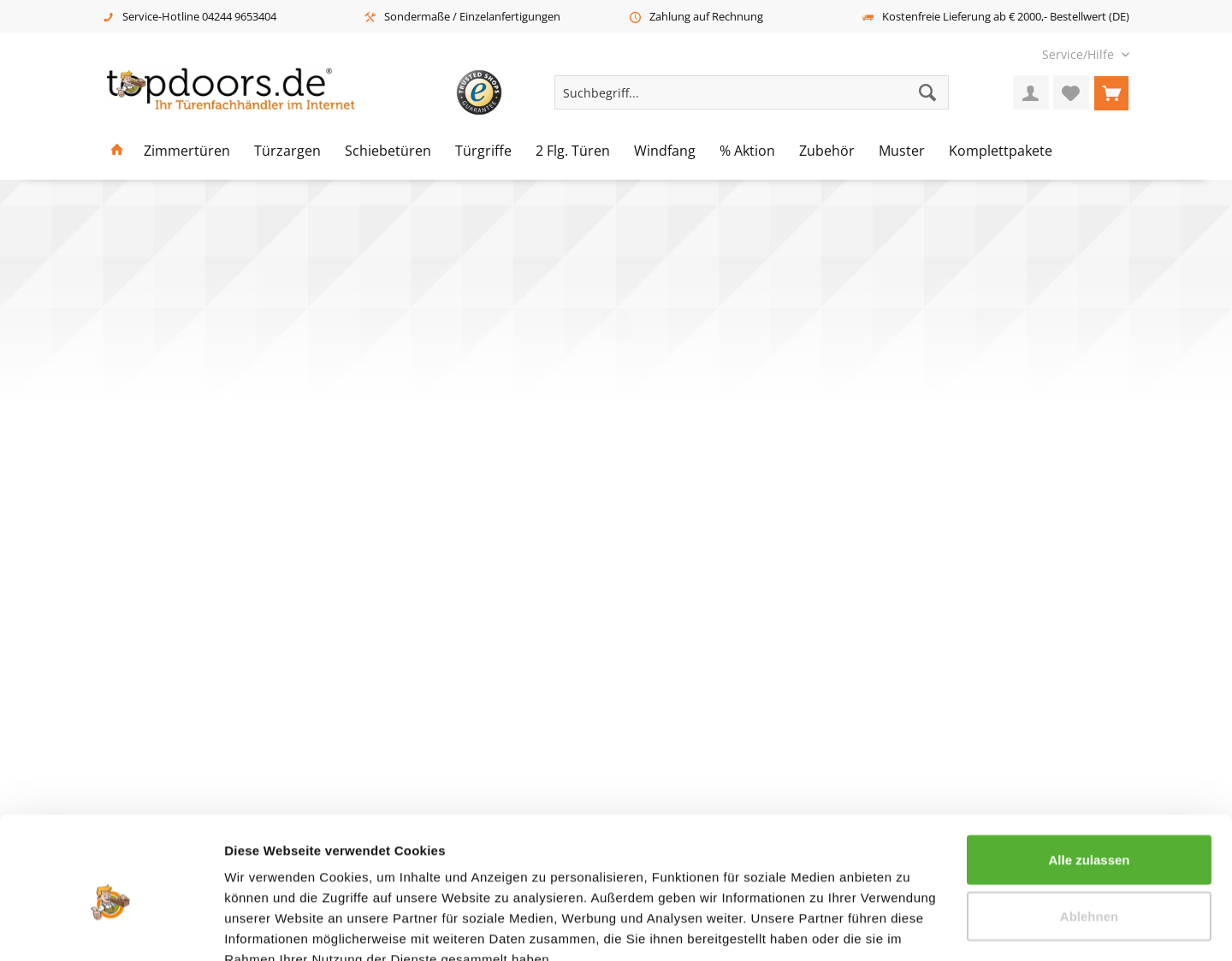 Aktuelle Website-Vorschau von TopDoors