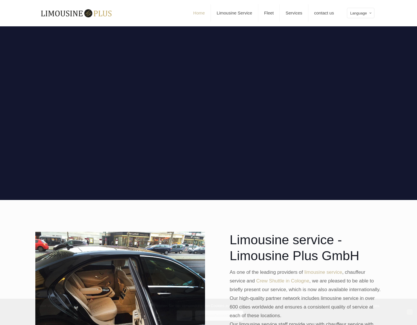 Aktuelle Website-Vorschau von Limousinenservice Köln