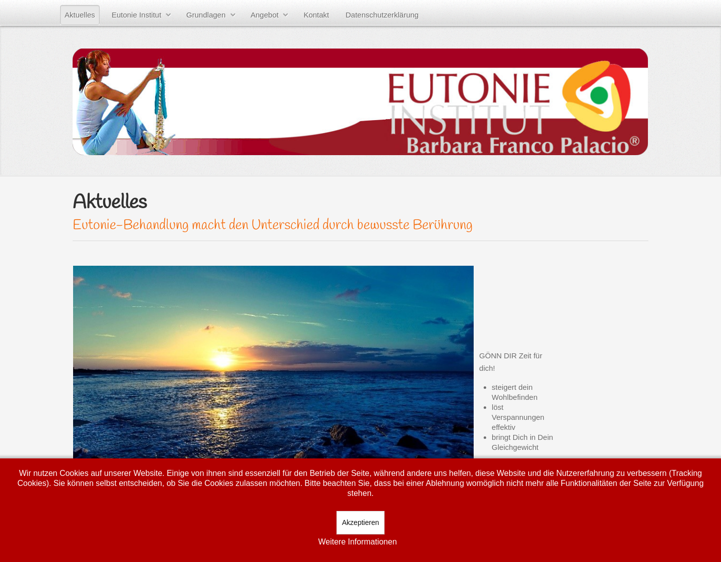 Aktuelle Website-Vorschau von EUTONIE INSTITUT