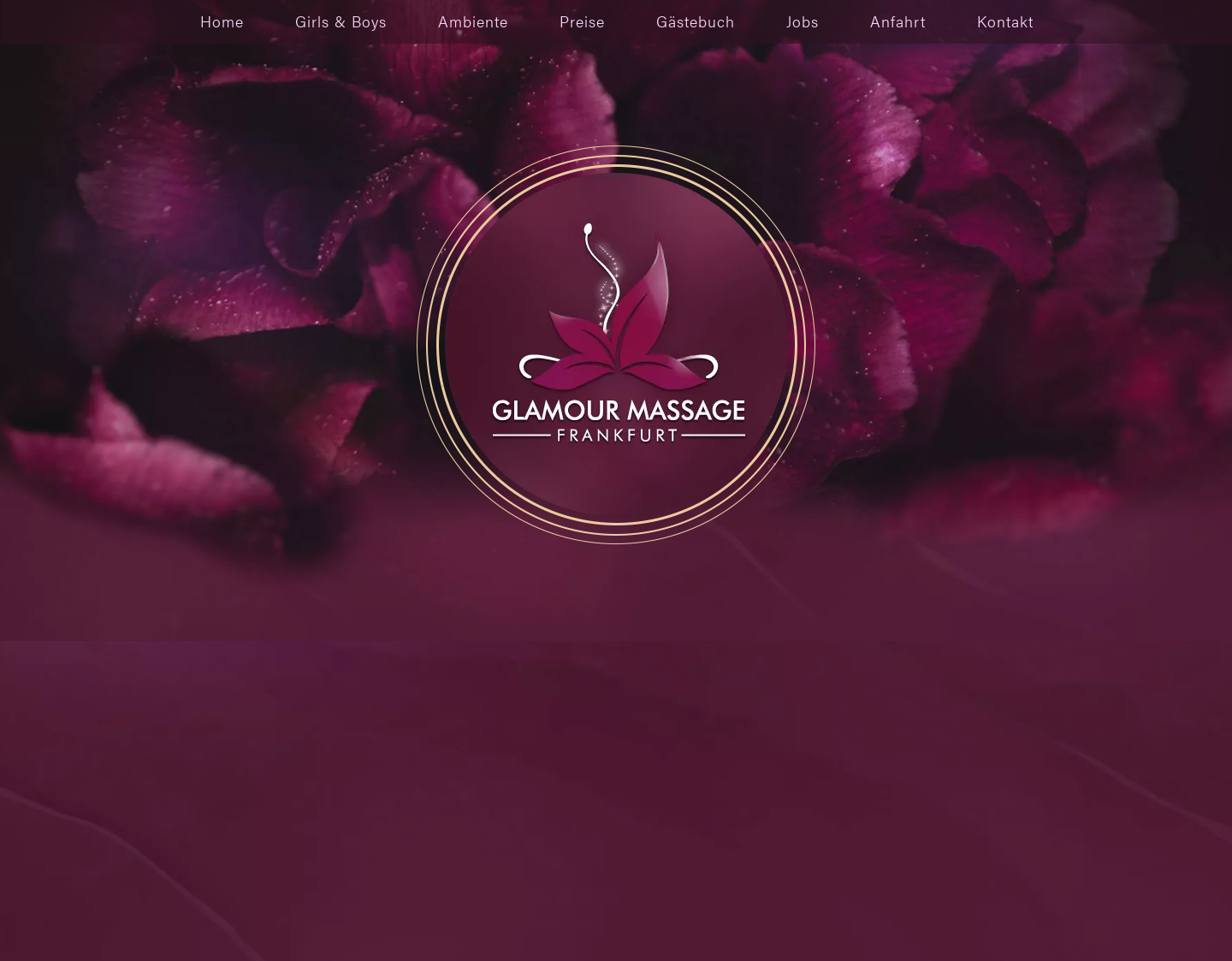 Aktuelle Website-Vorschau von Glamour Erotik Massage Frankfurt