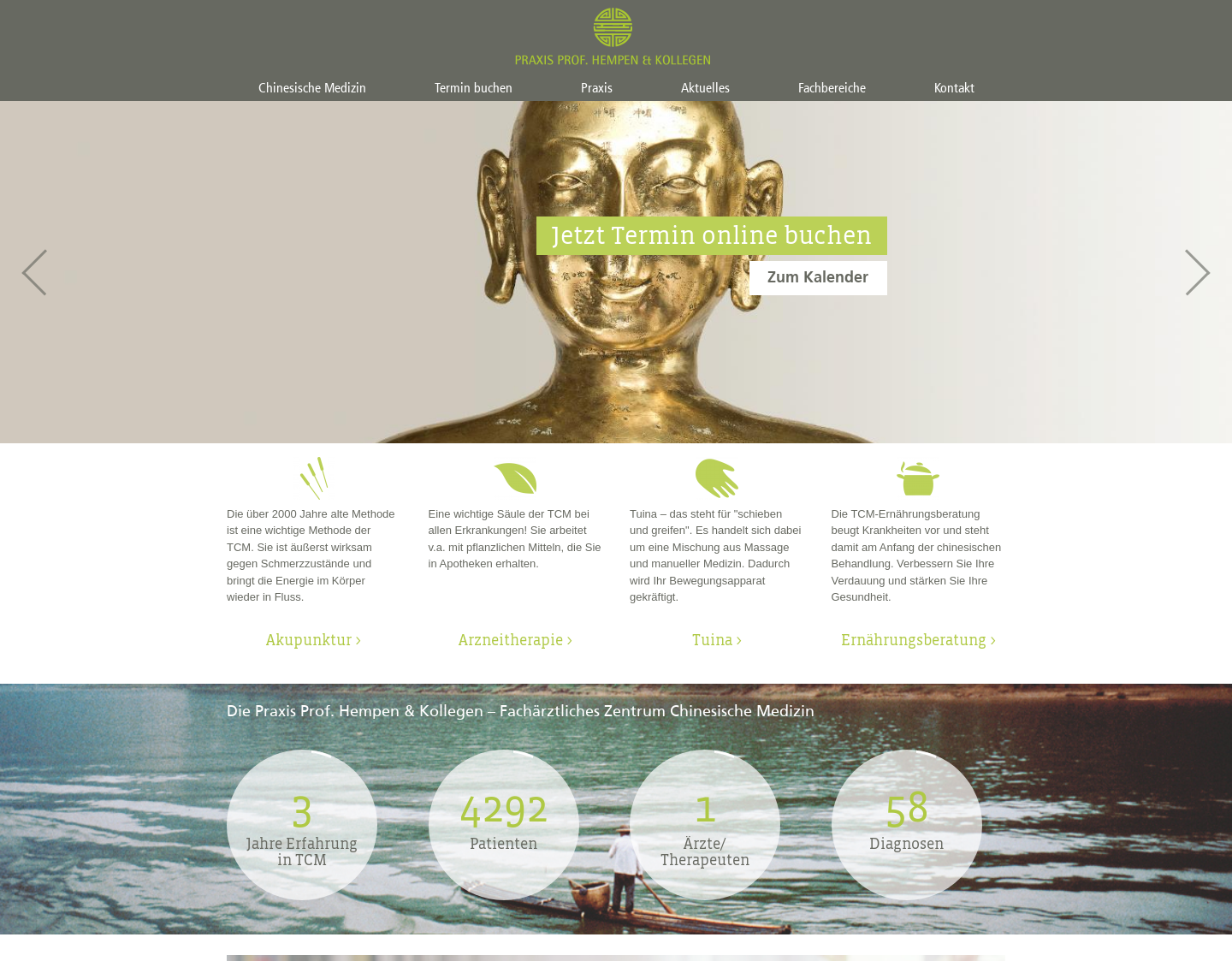Aktuelle Website-Vorschau von Praxis TCM Dr. Hempen in München