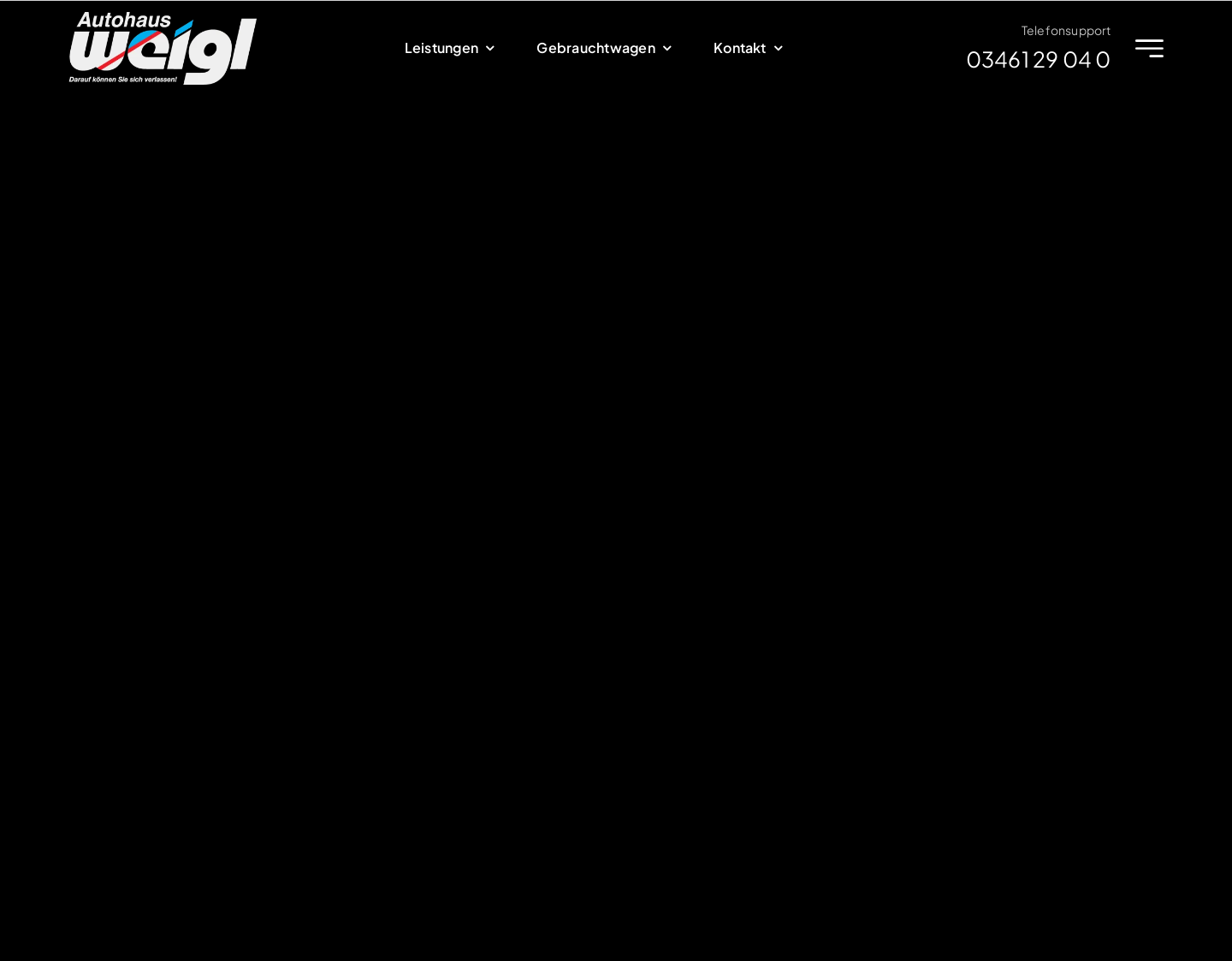 Aktuelle Website-Vorschau von Autohaus Weigl