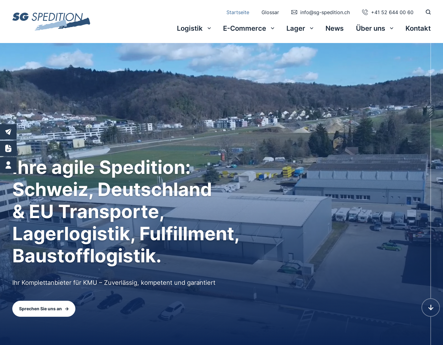 Aktuelle Website-Vorschau von Transport, Transporte von ihrem Speditions-Spezial