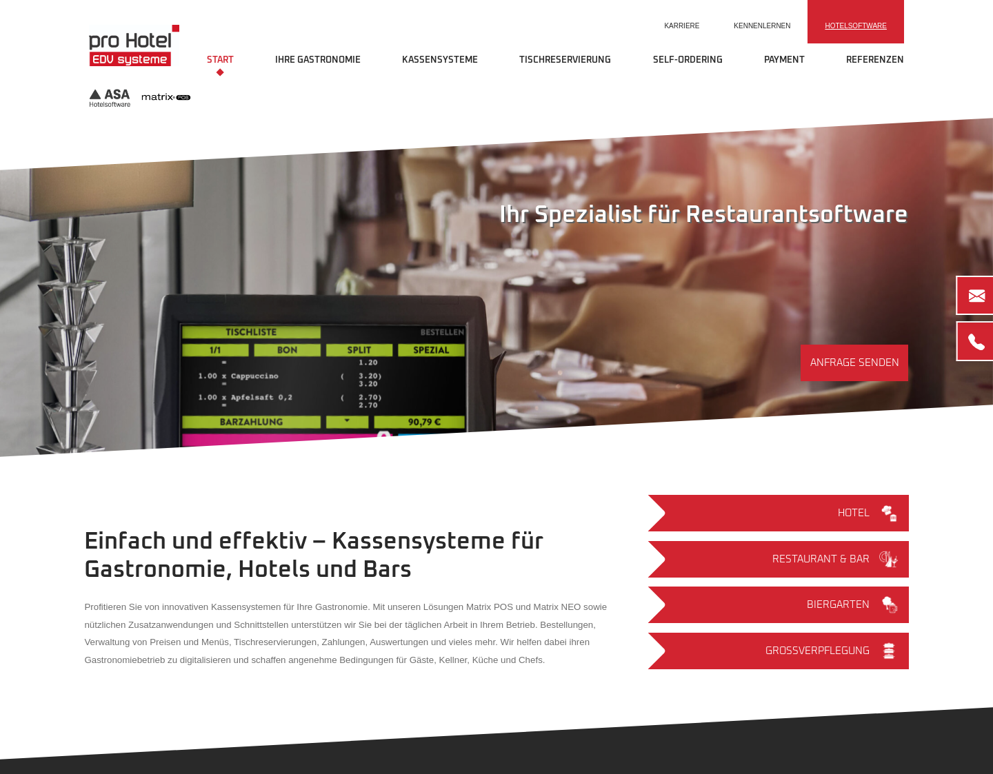 Aktuelle Website-Vorschau von Das perfekte  Gastro Kassensystem