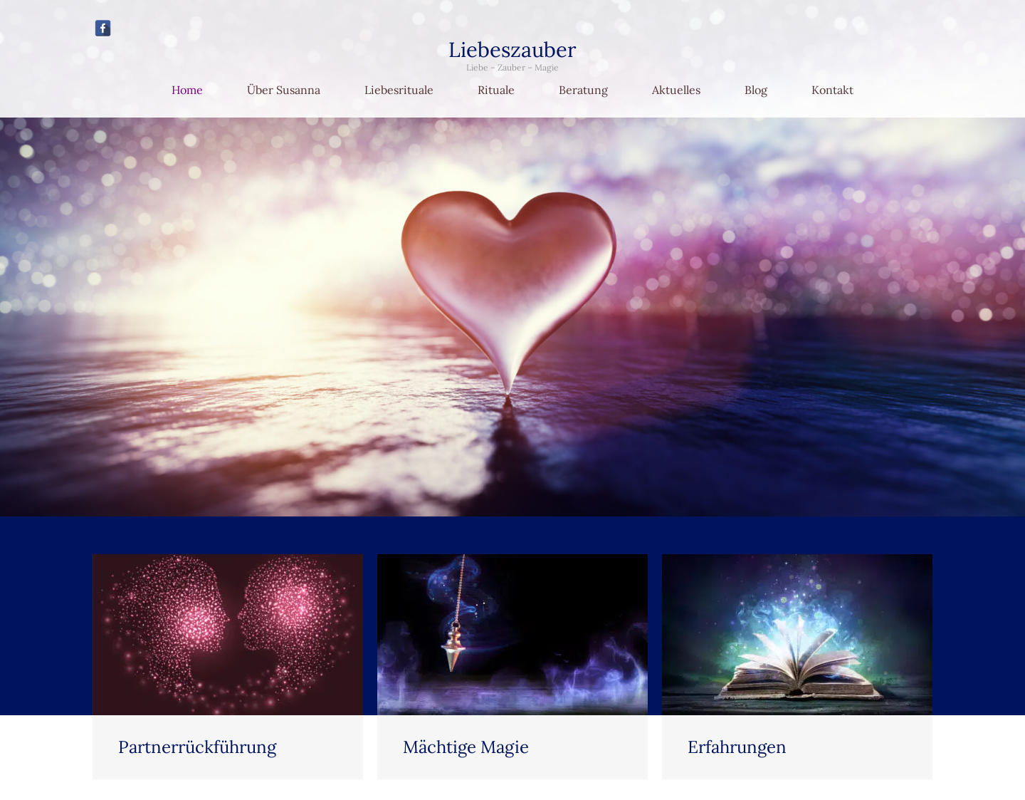 Aktuelle Website-Vorschau von Liebe
