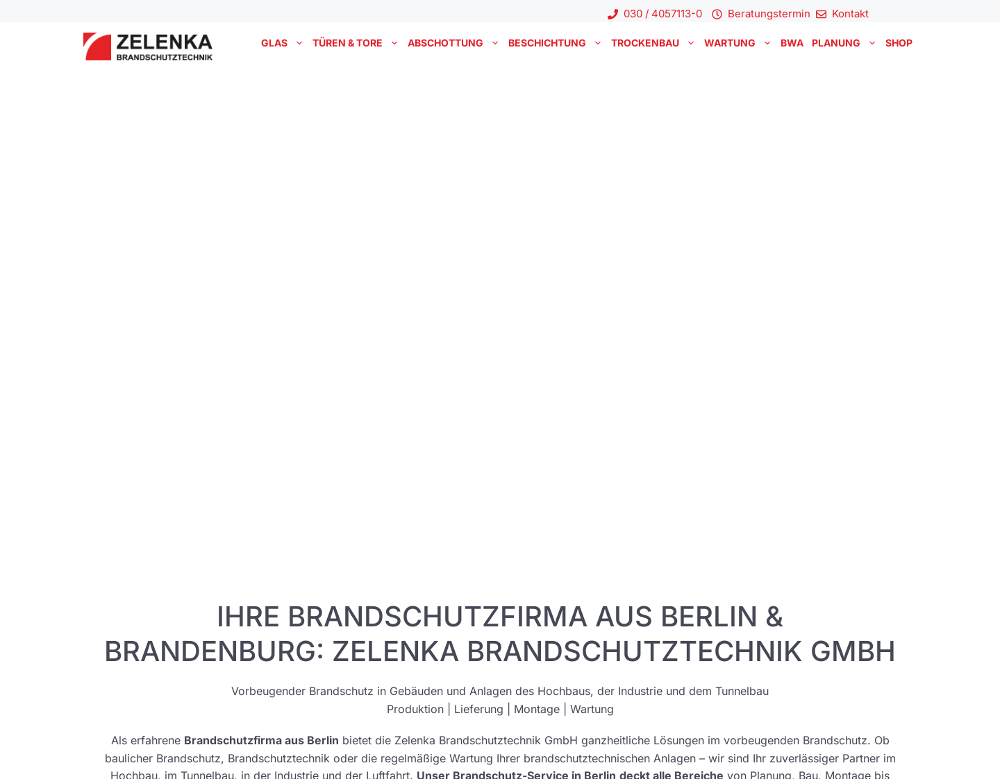 Aktuelle Website-Vorschau von Brandschutz