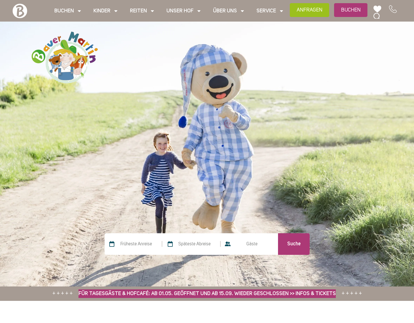 Aktuelle Website-Vorschau von Urlaub auf dem Bauernhof - Ostsee