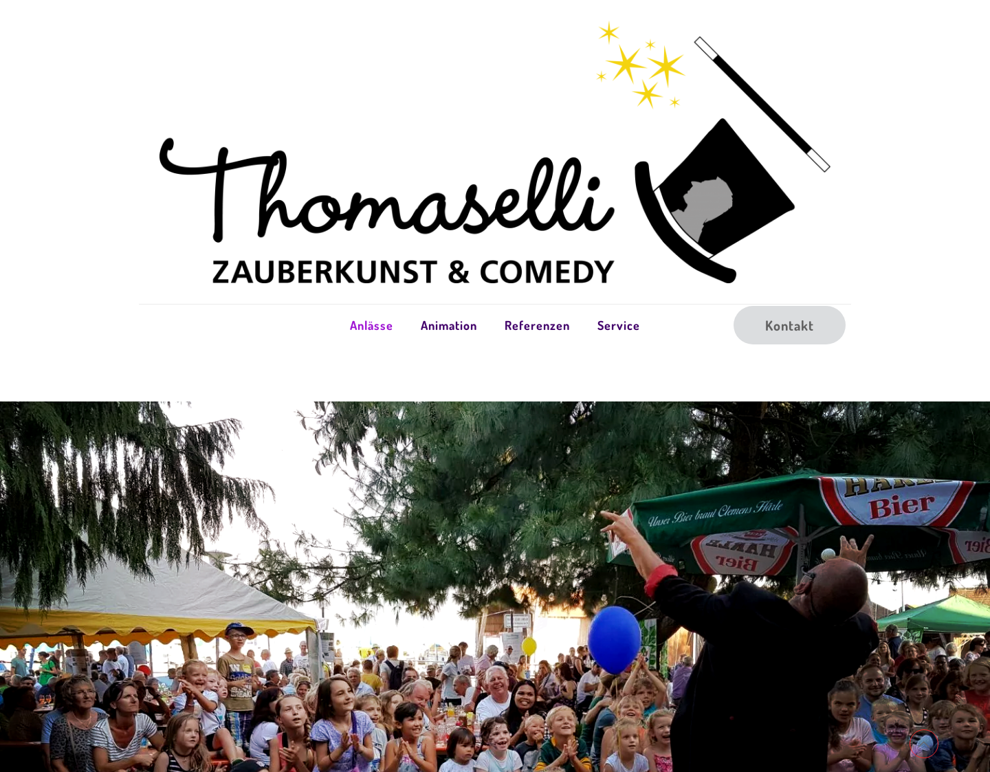Aktuelle Website-Vorschau von Zauberer aus Lindau am Bodensee