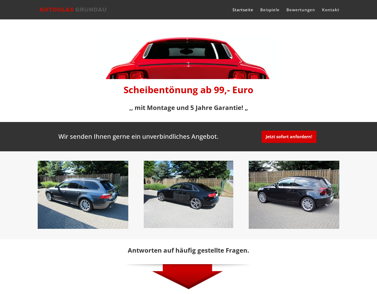 Aktuelle Website-Vorschau von Scheibentönung Gründau