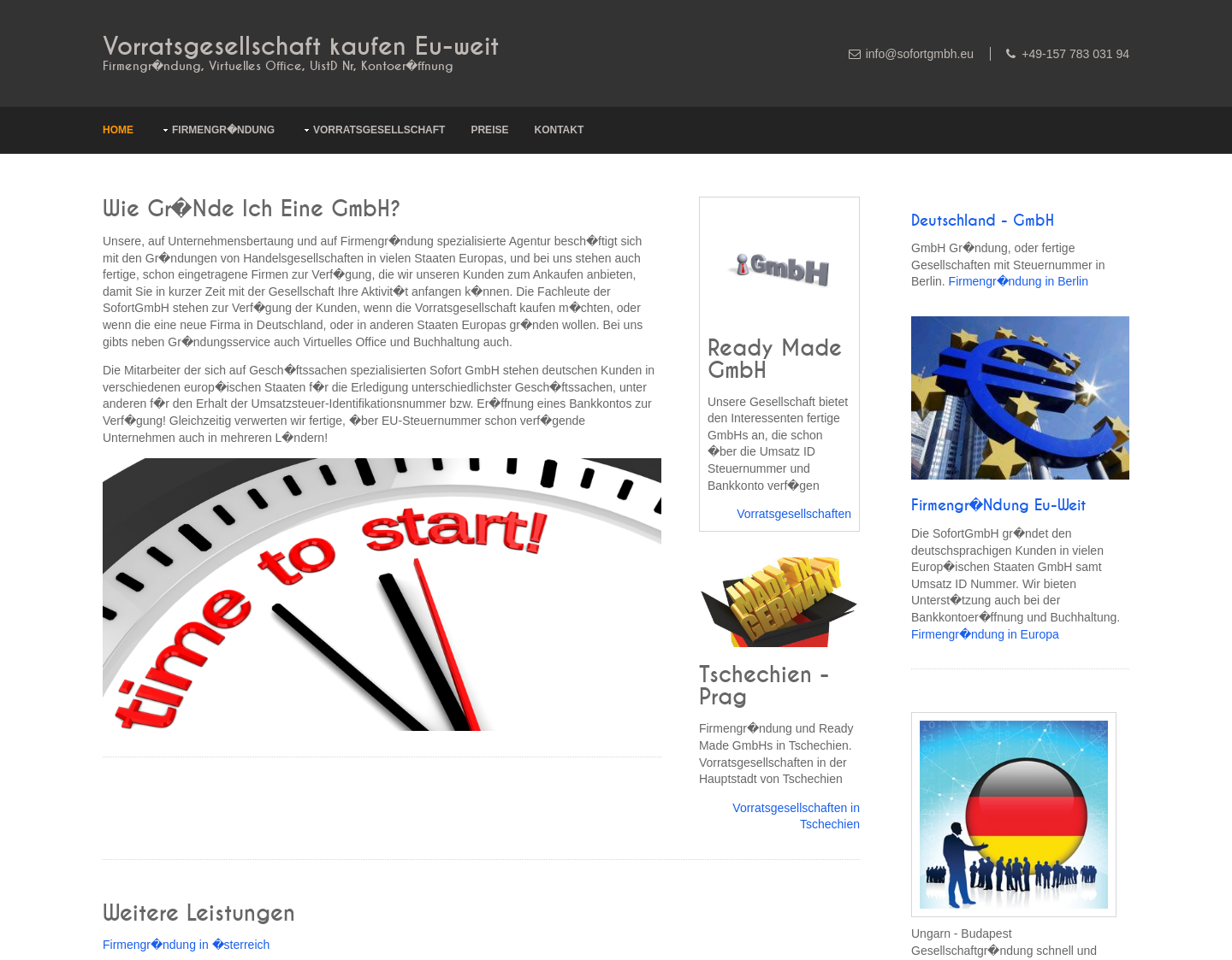 Aktuelle Website-Vorschau von SofortGmbH