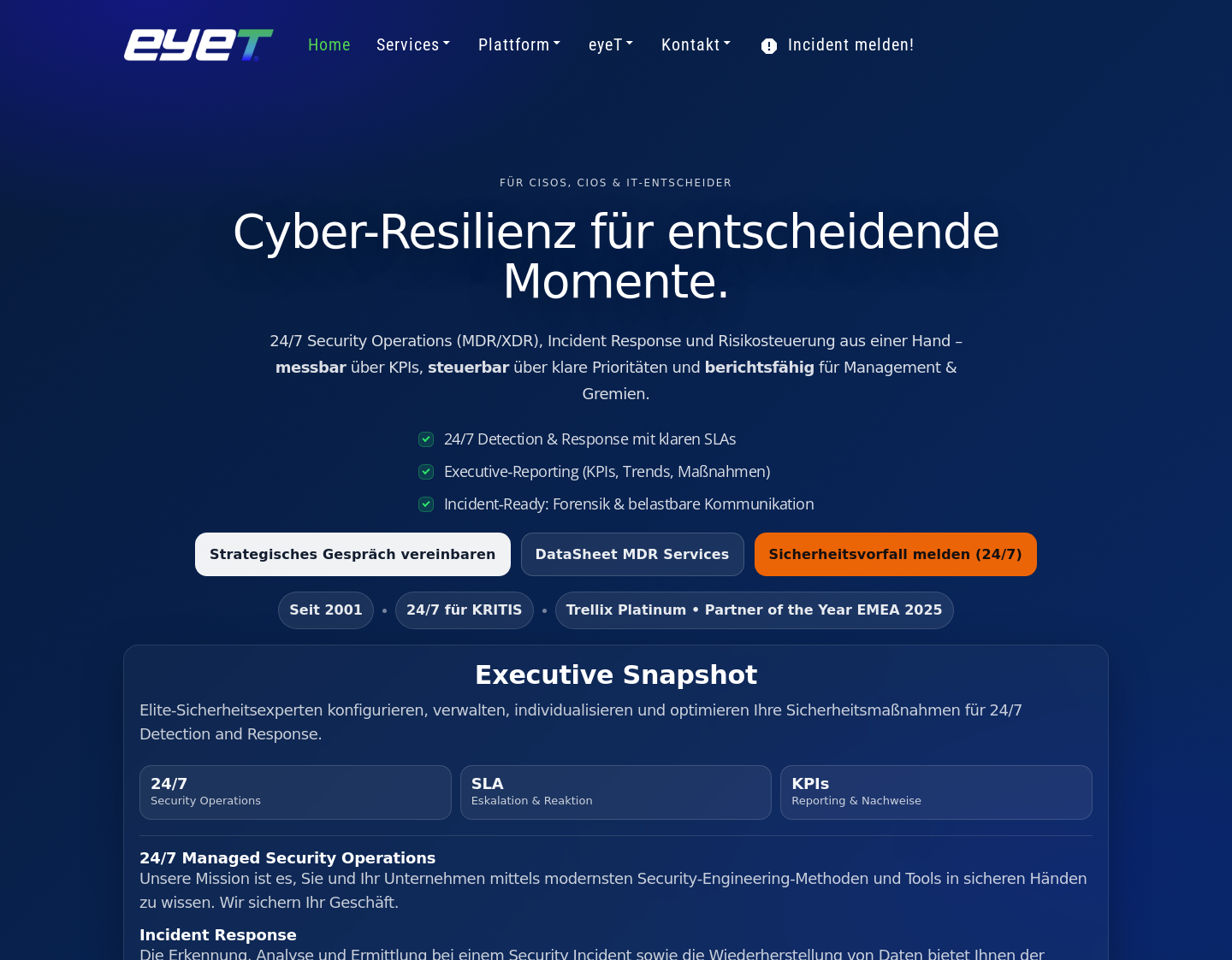 Aktuelle Website-Vorschau von Netsecure | Net secure