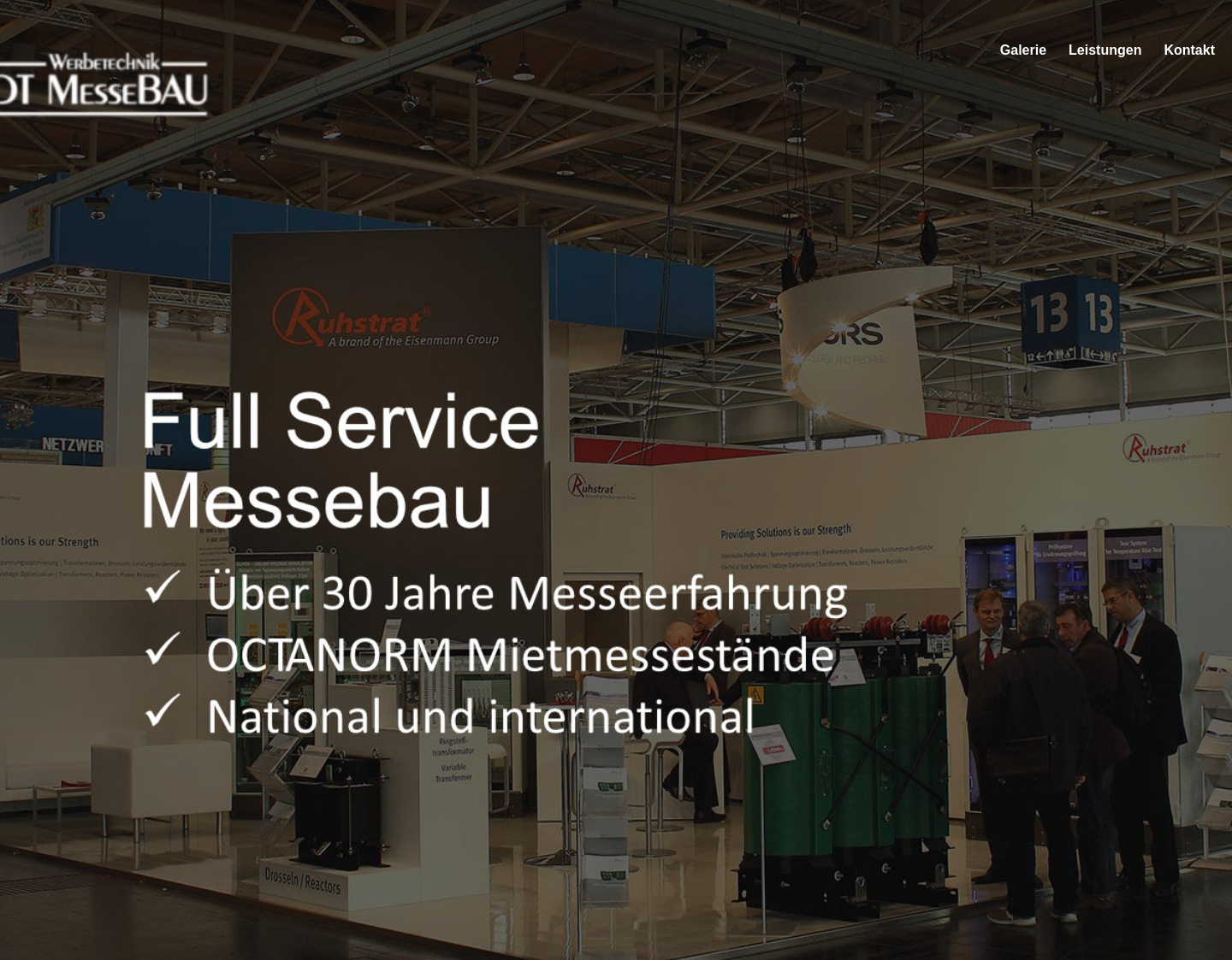 Aktuelle Website-Vorschau von Messebau Behrendt