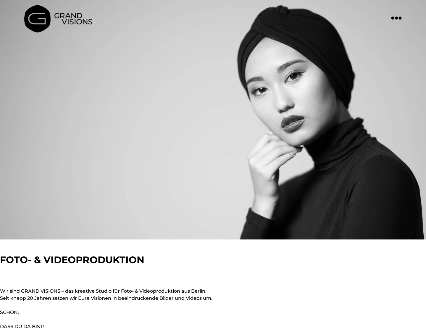 Aktuelle Website-Vorschau von Grand Visions