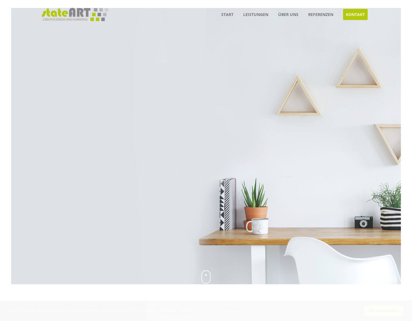 Aktuelle Website-Vorschau von stateART - Webdesign Paderborn
