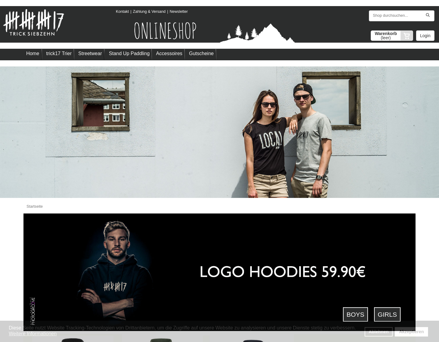 Aktuelle Website-Vorschau von Coole Snowboards für die Piste