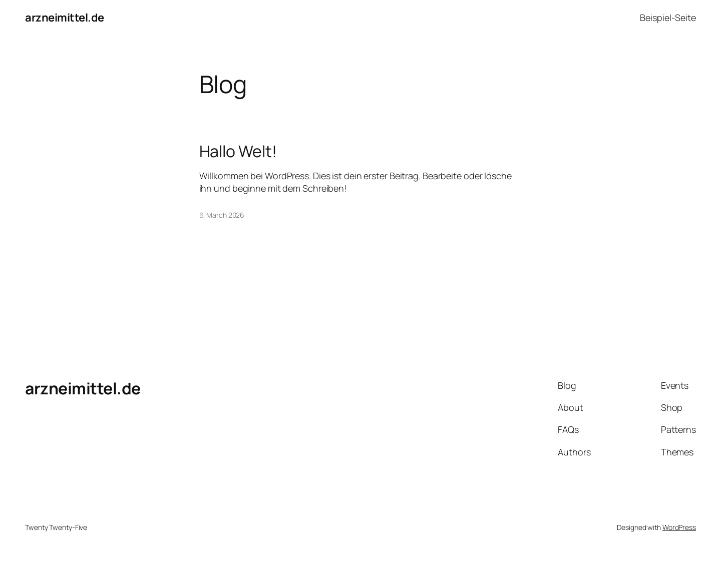 Aktuelle Website-Vorschau von Ihre Online-Apotheke