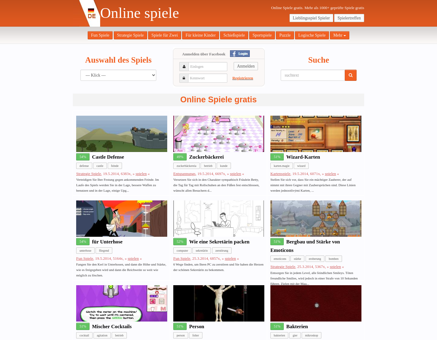Aktuelle Website-Vorschau von de-Online-Spiele.eu
