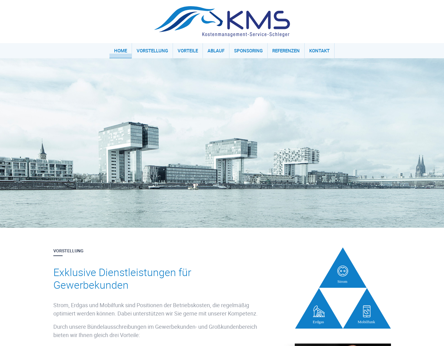 Aktuelle Website-Vorschau von Kostenmanagement Schleger