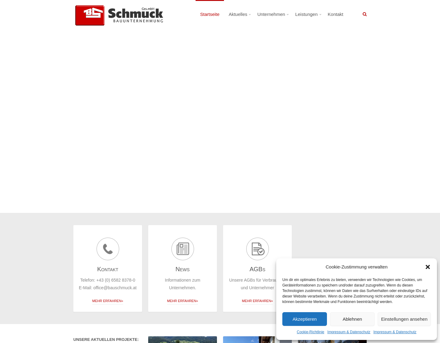 Aktuelle Website-Vorschau von Schmuck Bau