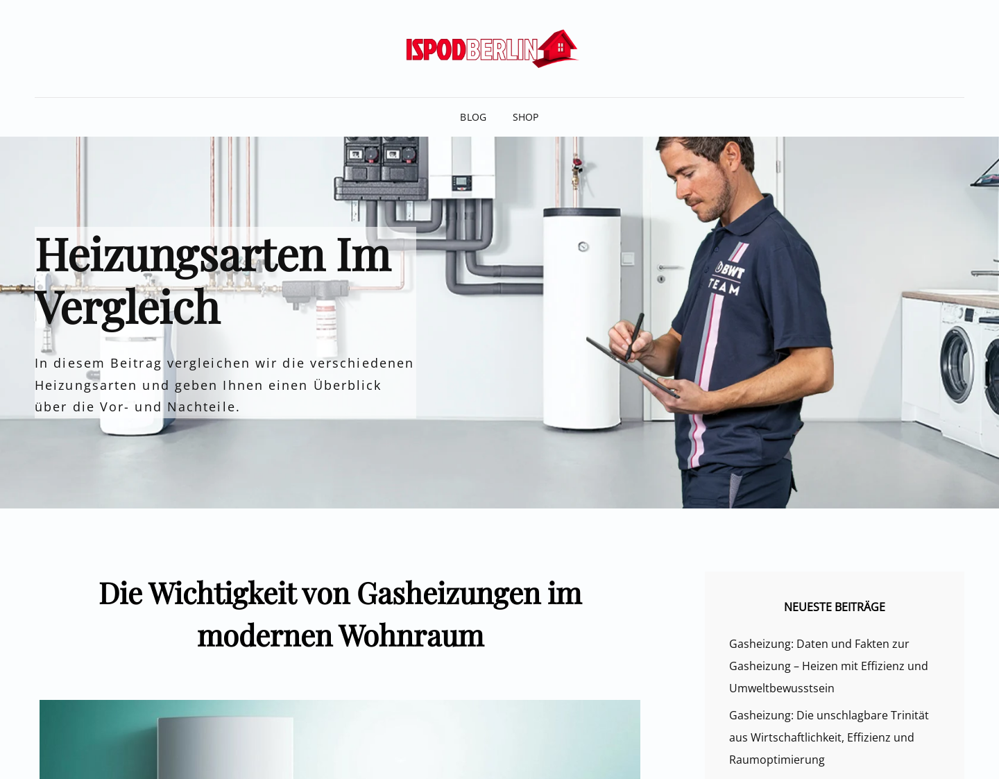 Aktuelle Website-Vorschau von iSpodBerlin