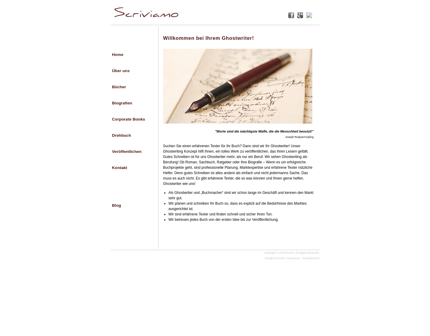 Aktuelle Website-Vorschau von Ghostwriter schreiben Ihr Buch
