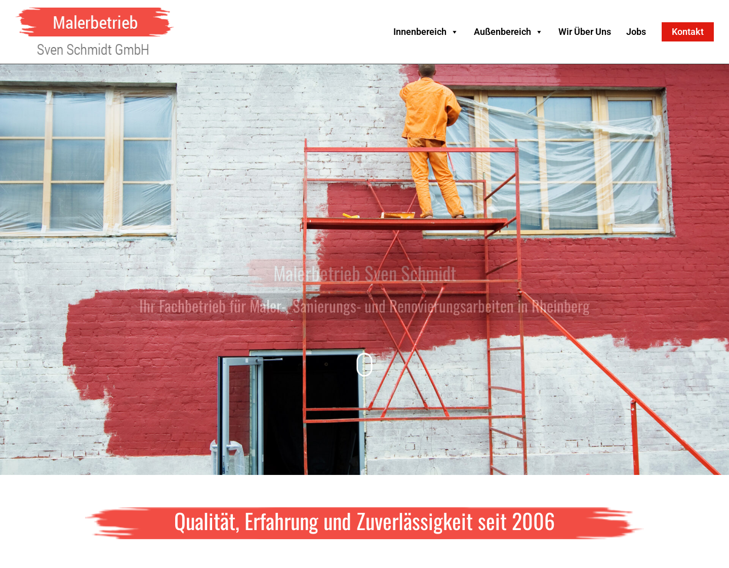 Aktuelle Website-Vorschau von Malerbetrieb Sven Schmidt GmbH